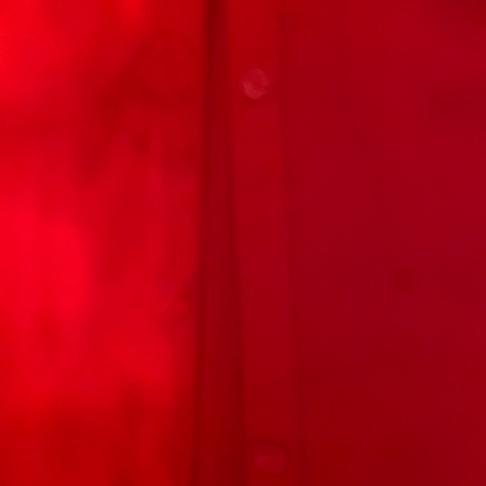 Red EXPRESS button down blouse - Picture 6 of 6